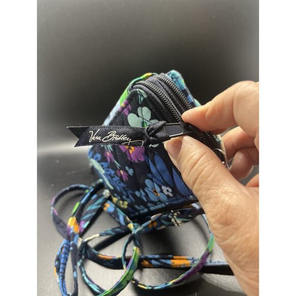 Vera Bradley Midnight Blues All-In-One Crossbody Wallet Purse Retired - Picture 8 of 8